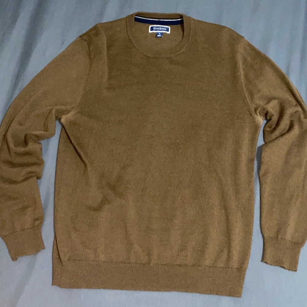 Club Room Medium Men's Brown Sweater Lightweight